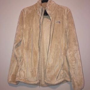 Cream north face women’s jacket